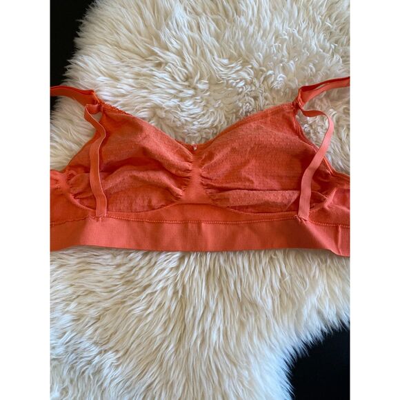 Anita Seamless Stretch Nursing Maternity Bra Size Small Orange Dot 5097 - Picture 3 of 4